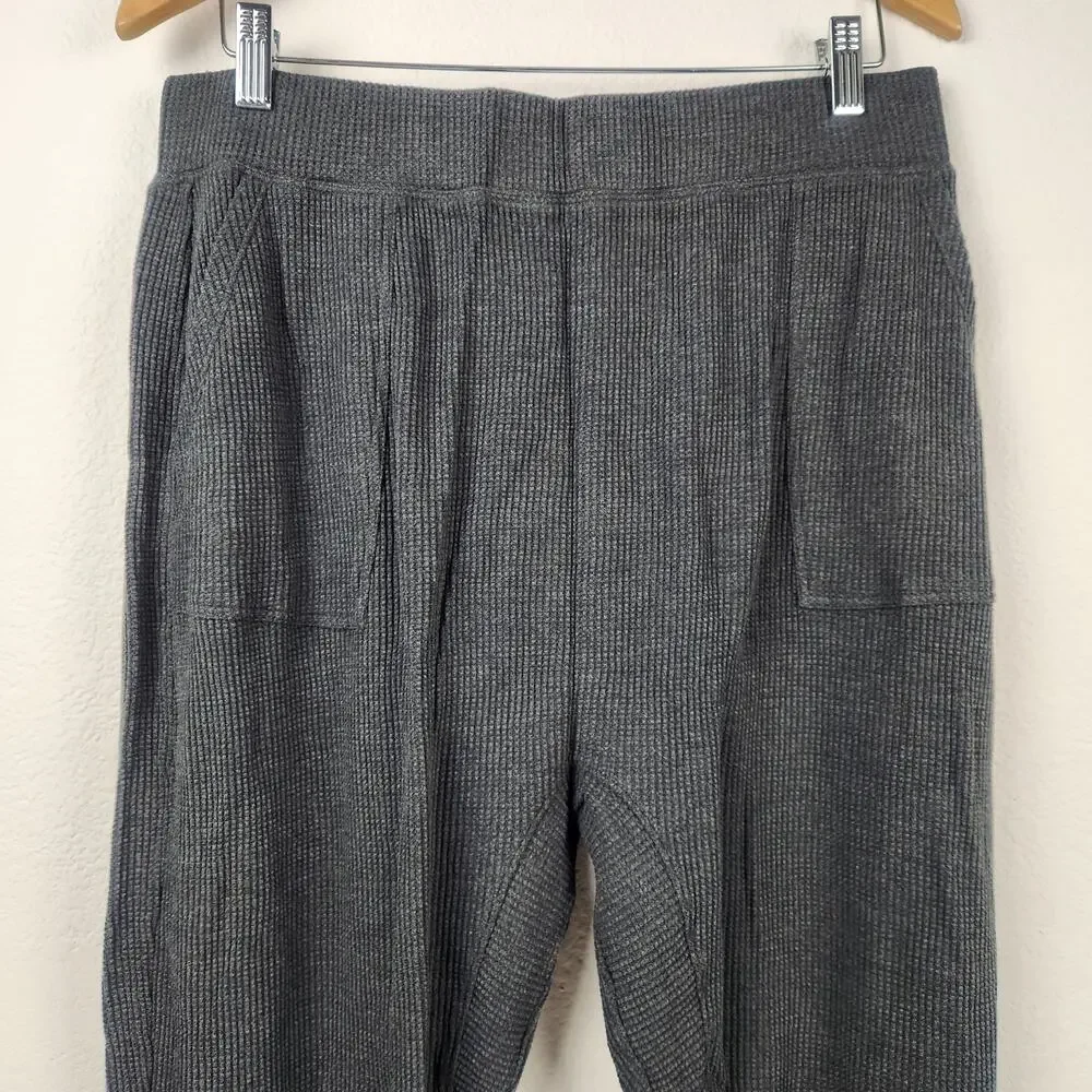 Lunya Restore Thermal Draped Jogger in Mellow Gray Heather Size XL NWOT